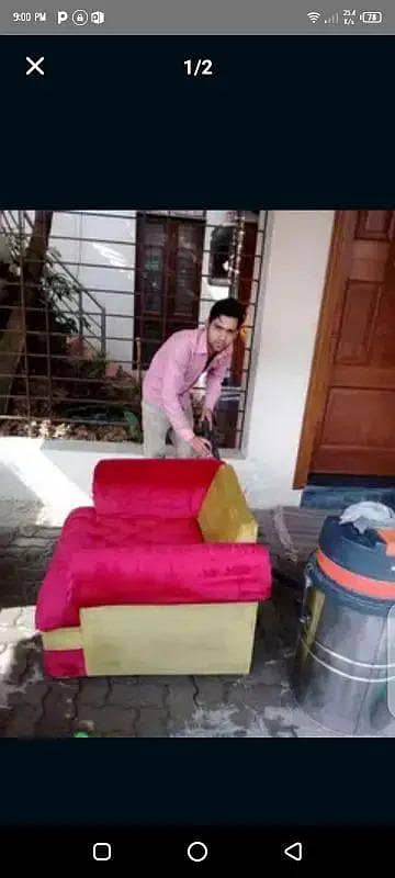 sofa carpet chair wash or dry cleaning karain 0321 8446185