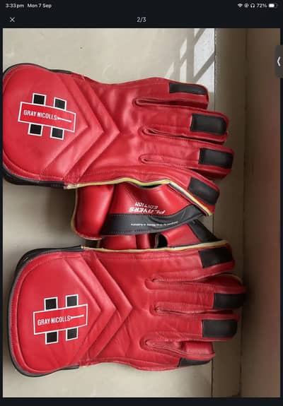 Grey Nichols keeping glove