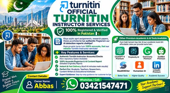 Official Turnitin Instructor Services & Premium AI Tools