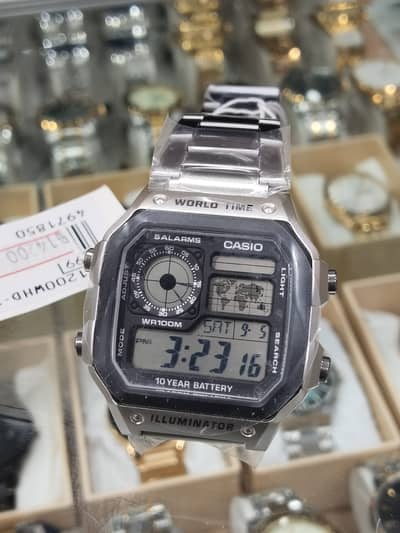 Casio watch full time battery and watch gaurenty