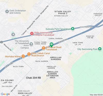5 Marla Commercial Plot Available For Sale In City Walk East Canal Road Fsd.