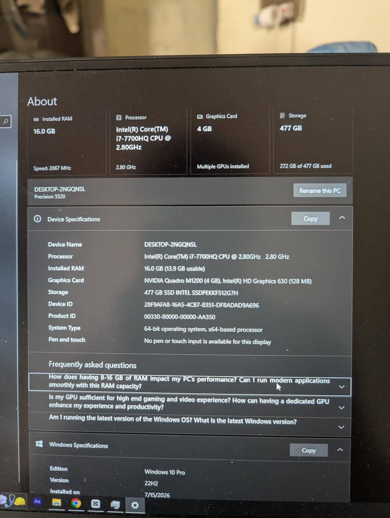 Dell Precision 5520 0