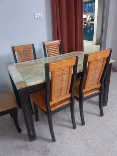 6 Seater Dining Table Set for Sale – Karachi