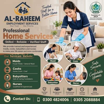 Filipino Maids, Nannies Patient Care Staff Cook Driver Nurse Available
