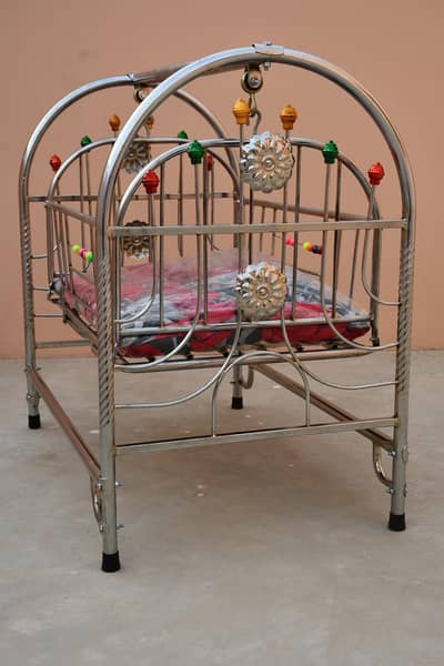 Beautiful Baby Cradle Jhoola | Steel Baby Cot | Excellent Condition