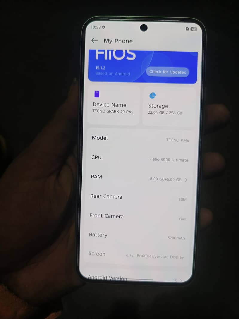 Tecno spark 40 Pro 1