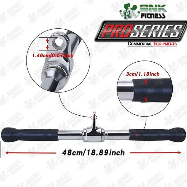 Commercial Biceps And Triceps Handle - Biceps And Triceps Bar - Bicep And Tricep Rod Commercial - SNK FITNESS