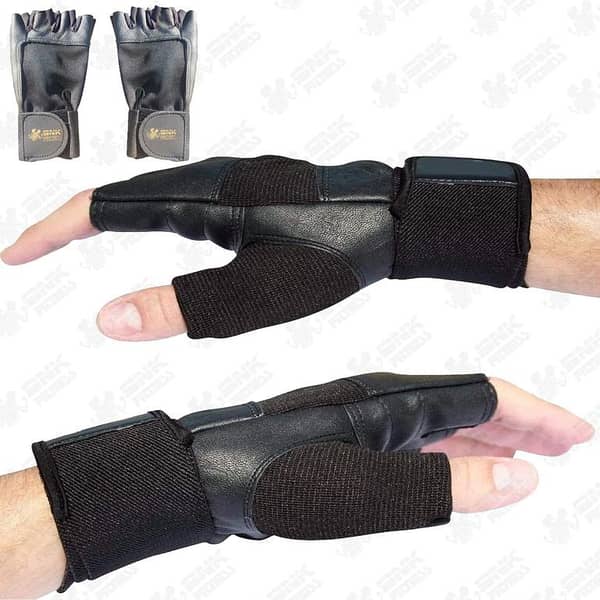 Gym Fitness Workout Cross Training Sports Gym Gloves with Wrist Wrap Strap - SNK FITNESS