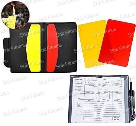 Football Referee Cards Score Book with Pencil for Football Match Rules