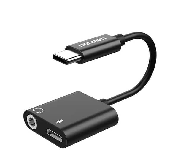 2 In 1 Type C converter/ connector/Adapter For Huawei P30 P40 P20 Mate 30 Pro Xiaomi 9 8 Oneplus 7T Usb C To 3.5mm Earphone Charger Splitter Professional safety design high quality