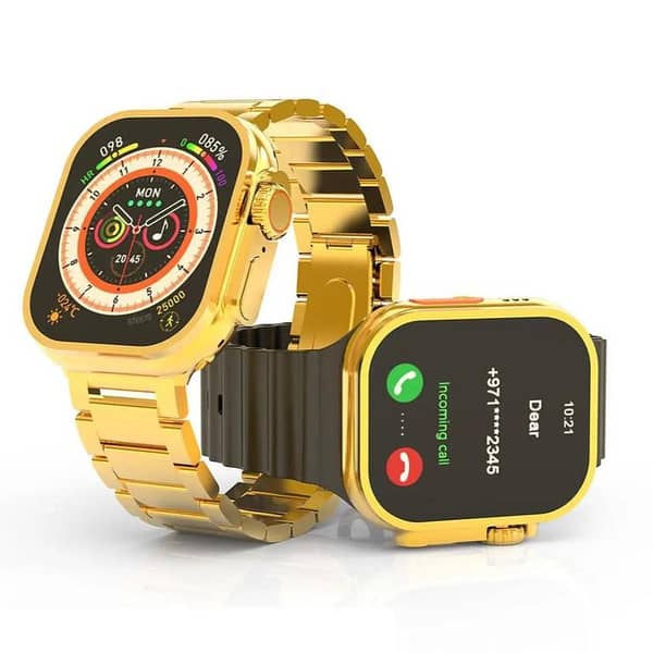 G9 Ultra Max Smart Watch Golden Edition - Bluetooth Calling Feature