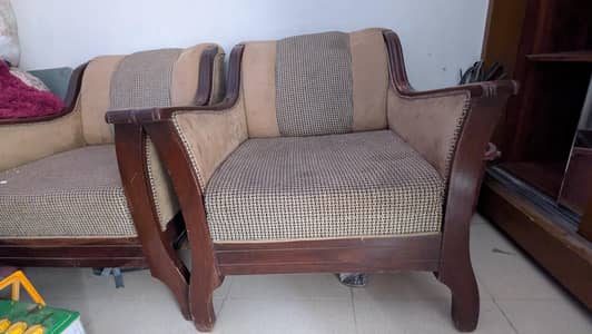 sofa set wooden 5 seater 0307/3024330