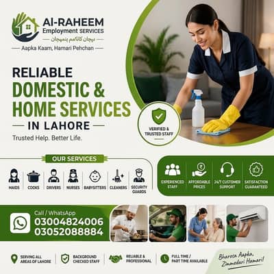 We provide Cook chef | Filipino | Nanny | Maid | BabySitter | Driver