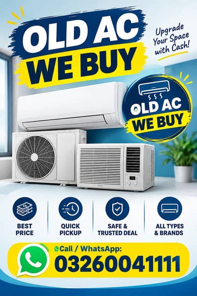 OLD AC SALE – WE BUY & PURCHASE YOUR OLD AC | BEST PRICE