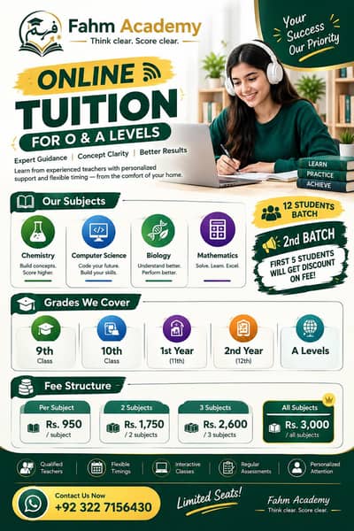 Online Tuition by Fahm Academy