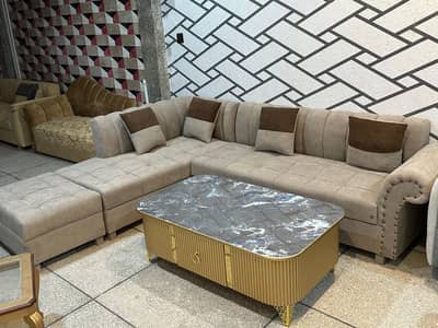 7 seater l shape sofa important fabric good quality 10 year warranty