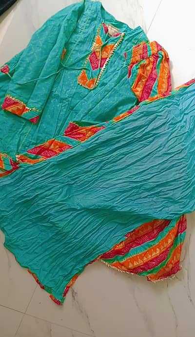3 piece kyseria stitched garara shirts duppatta