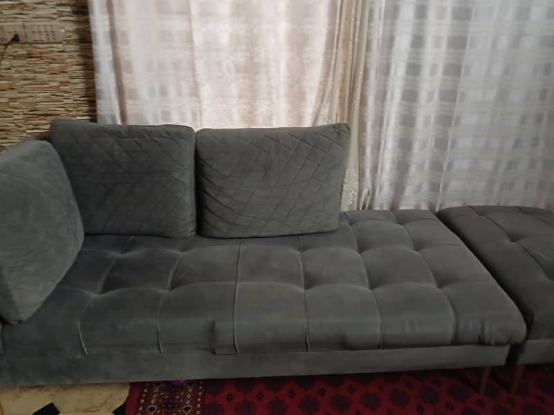 7 seater L shape sofa 2