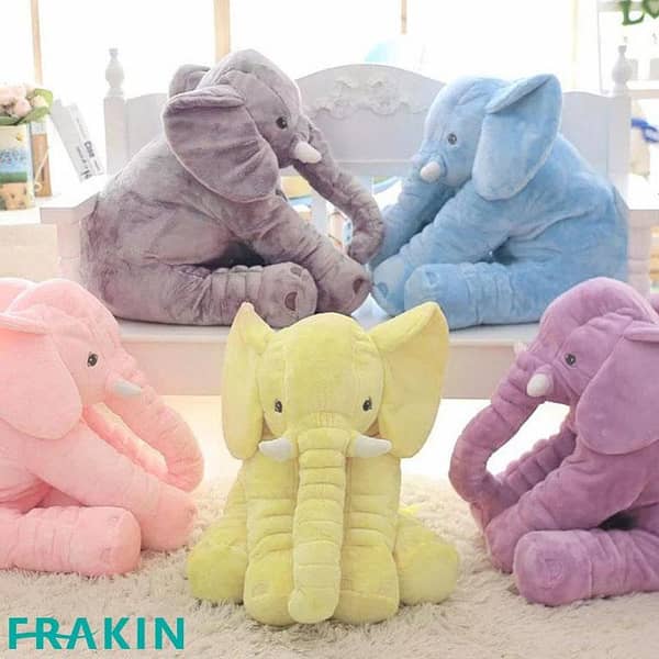 FRAKIN Plush Elephant Doll - Baby Sleep Pillow and Children's Toy Gift