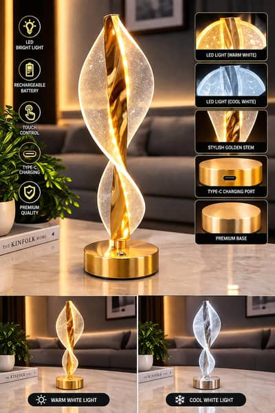 Luxury Rechargeable LED Touch Table Lamp