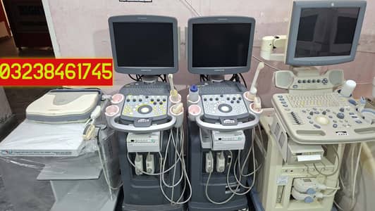 siemions & Ge logic LCD japanese colour Doppler ultrasound machine