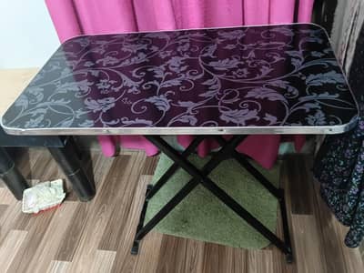 folding table with chair for small space