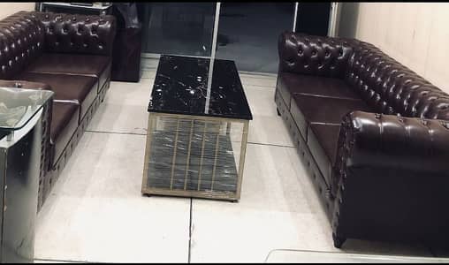 Two Sofa set for urgent sale office used in good condition