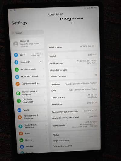 Honor Pad X9