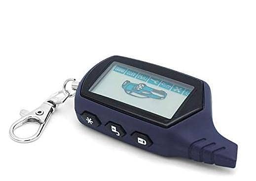 Key Fob Case Cover Key Ring Shell for 2-Way Car Alarm Remote Control Engine Starter Security System RA4740