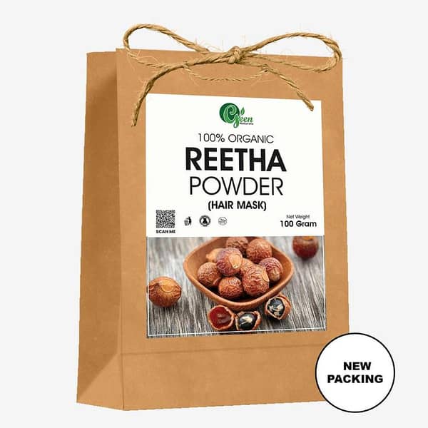 Reetha Powder 100 GM - Natural Soapnut Powder for Hair and Skin Care