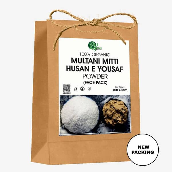 Multani Mitti and Husn-e-Yousuf Powder - 100g Natural Skincare Combination for Healthy, Radiant Skin