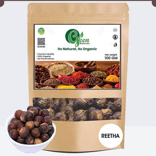 250 Gram Natural Soap Nut Reetha / Ritha Sabat