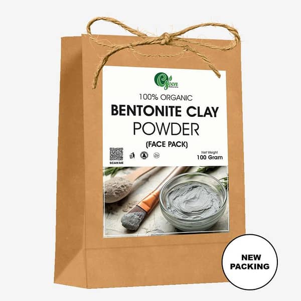 Bentonite Clay Fine Powder 100g - Natural Detox Clay for Skin and Hair Care