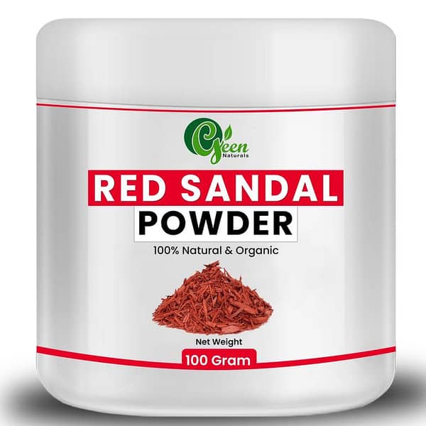 Red Sandalwood Powder for Skin Care - 100 Grams of Natural Sundal Wood