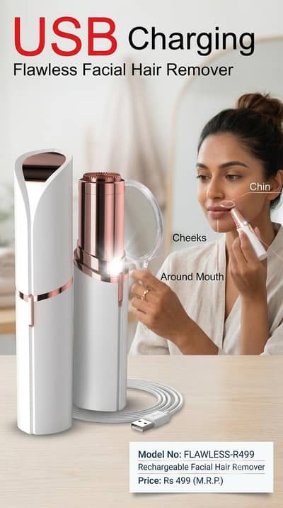 hair removal device chargeable