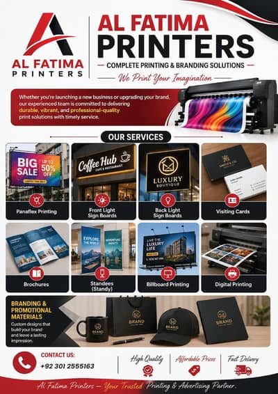 Panaflex Printing | 3D Sign Board | Front & Back Light Board