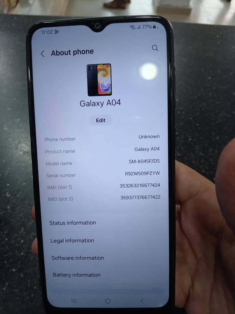 Samsung Mobile A04 1