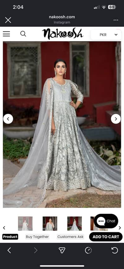 Long tail Bridal Maxi from brand NAKOOSH