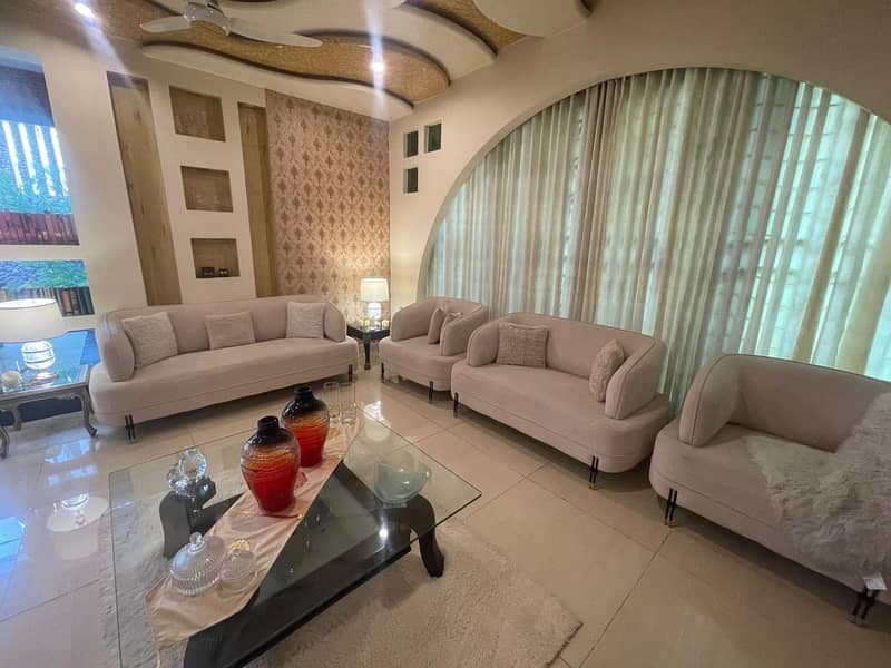 OFF WHITE 7 seater sofa set 1