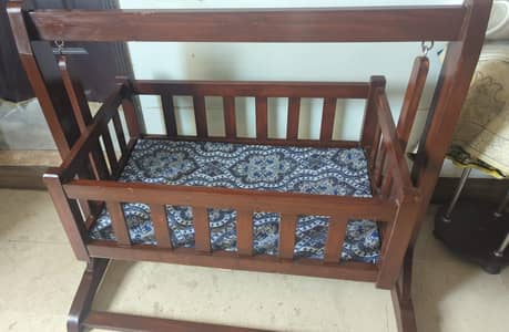 wooden baby swing