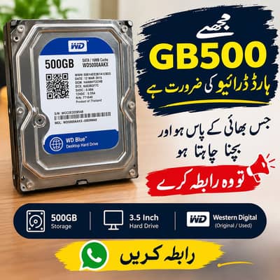 500 gb hard drive required