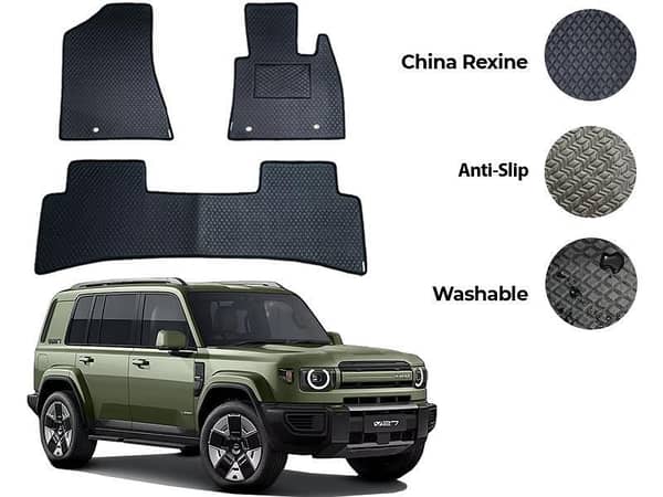 iCaur V27 China Rexine Floor Mat 3PCS - Model 2026