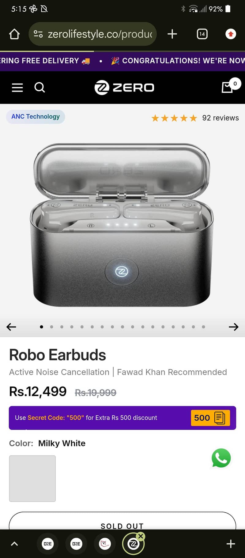 Zero Robo buds Worlds First Automatic Earbuds 1