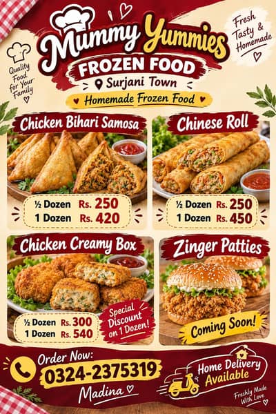 homemade frozen food