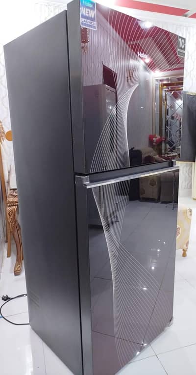 Haier | refrigerator | HRF-418TIFRA1:DC/400L/red glass