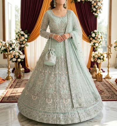 walima dress/walima maxi/bridal dress