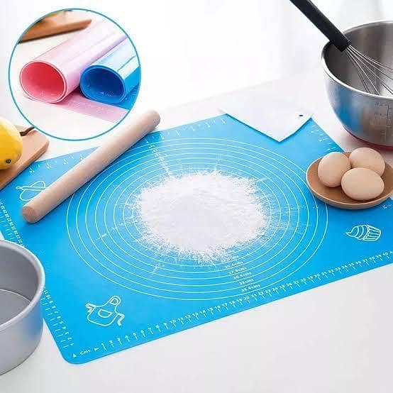 Silicone Baking Mat 40x30cm for Roti and Chapati - Non-Stick Kneading and Rolling Surface for Kitchen Use