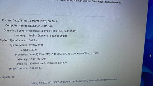 Dell vostro i7 10th generation