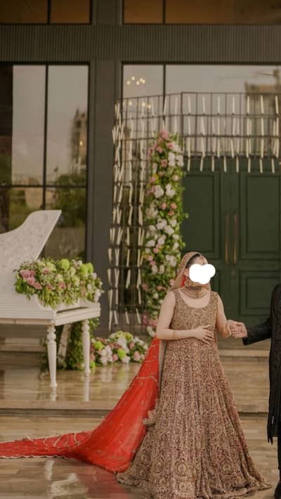 Red baraat dress by libaas e khas
