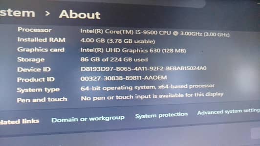 Intel(R) Core(TM) i5-9500 CPU